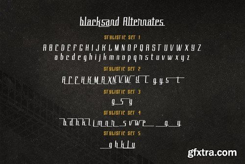 Black Sand Typeface