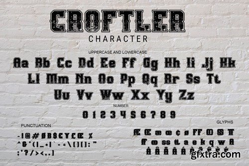 Croftler - Retro Rough Font