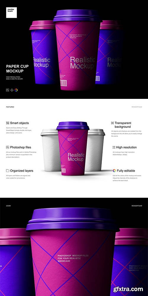 CreativeMarket - Paper Cup Mockup 6658863