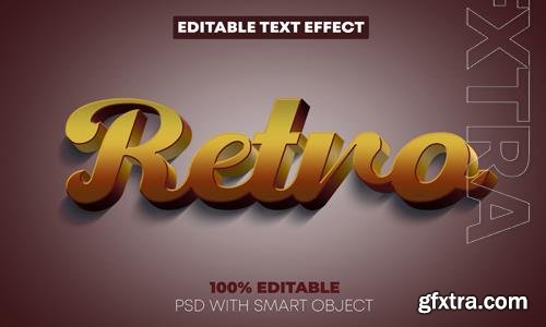 Retro text effect style premium psd