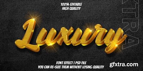 Luxury text effect style premium psd
