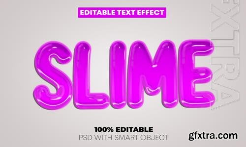 Slime text effect styles premium psd