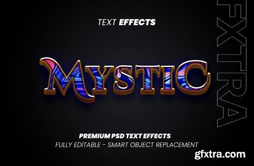 Mystic text style effect premium psd premium psd