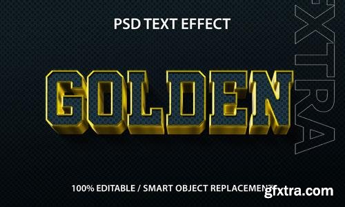 Editable text effect golden premium premium psd