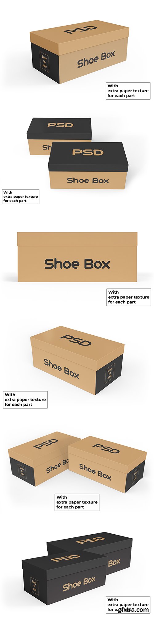 Shoe box mockup