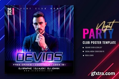 Club Night Flyer Template