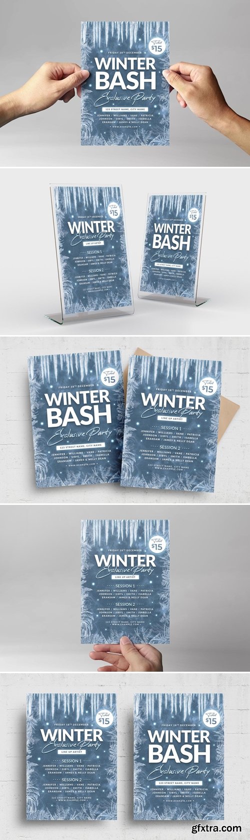 Frozen Winter Flyer Template