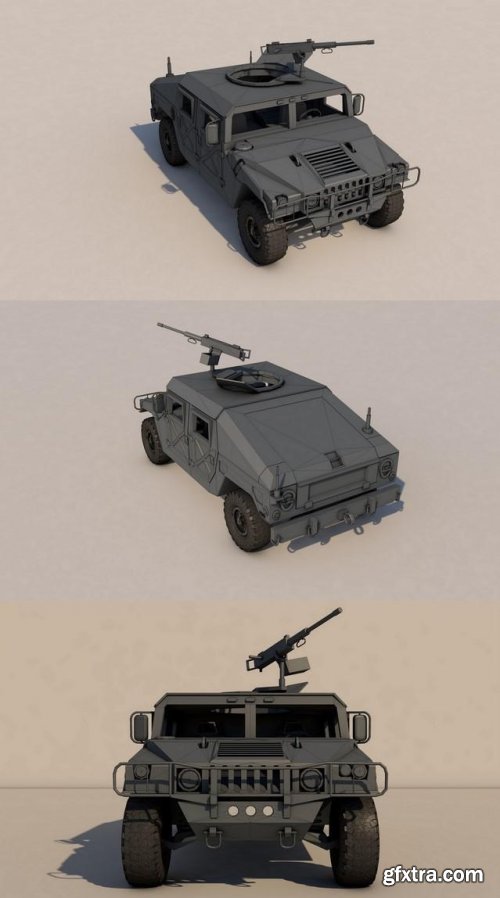 HUMMER LowPoly 3D model