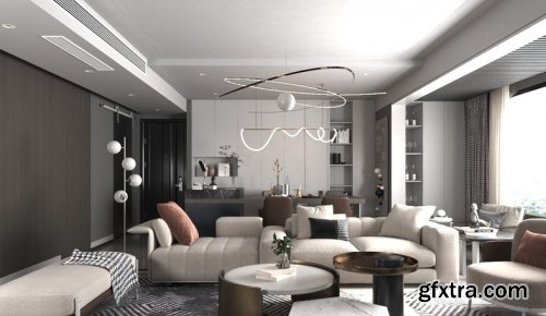 Interior Living Room 03 by Huy Hieu Lee