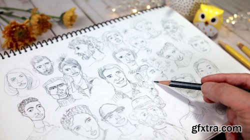  Portrait Drawing: Fun Practice in Expression, Personality and Mood