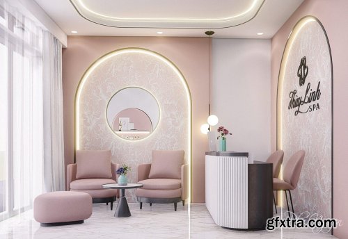 Sketchup Interior Spa by Phu Nguyen