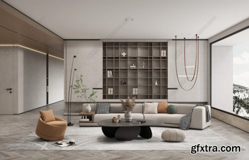 Sketchup Living Room 02