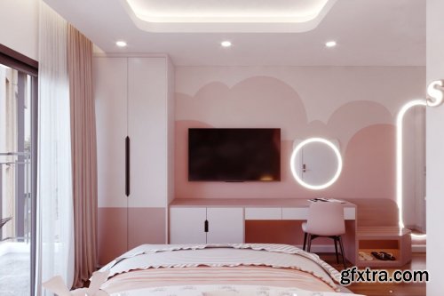 Sketchup BedRoom Interior by Le Tien Dung