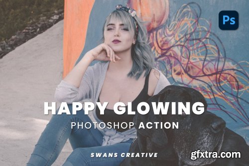 Happy Glowing Photoshop Action