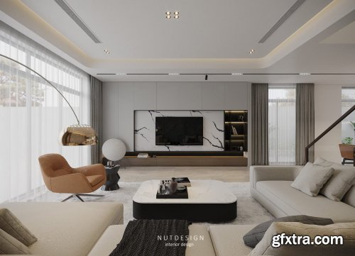 Interior Kitchen – Livingroom 02 Scene By Nguyen Ngoc Tung