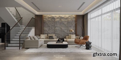 Interior Kitchen – Livingroom 02 Scene By Nguyen Ngoc Tung