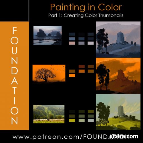 Gumroad - Foundation Patreon – Painting in Color – Creating Color Thumbnails