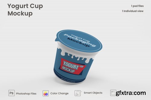 Yogurt cups mockups