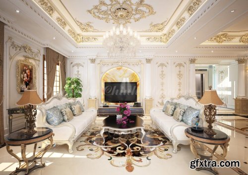 Neoclassical Living Room 