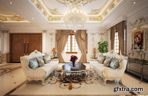 Neoclassical Living Room 