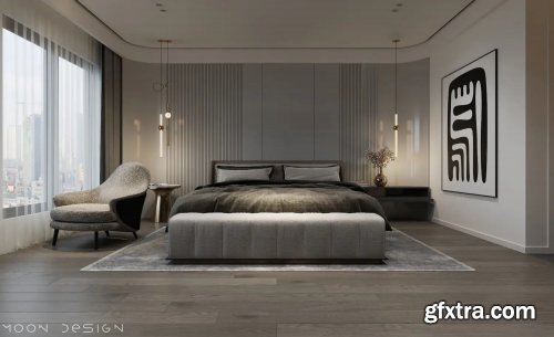 Interior Bedroom Scene By Nguyen Ha