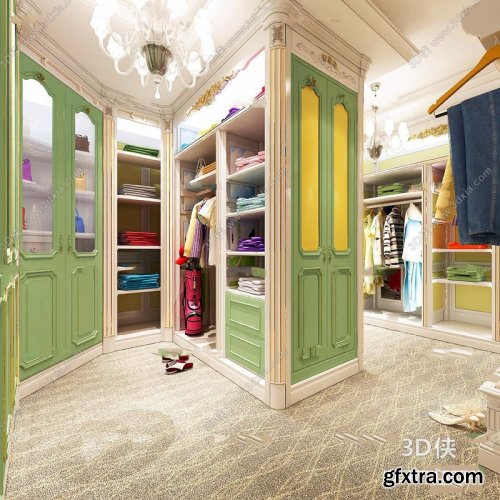  European style luxury wardrobe