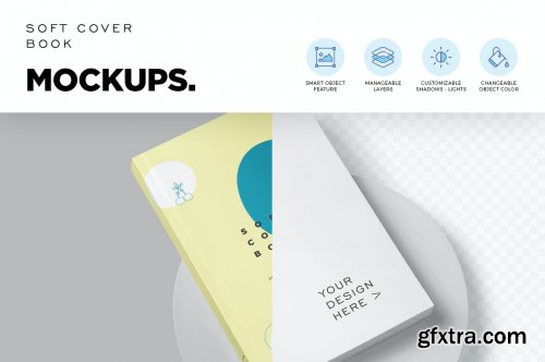 Softcover Novel Book Mockups