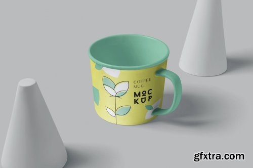 Round Coffee Mug Mockups