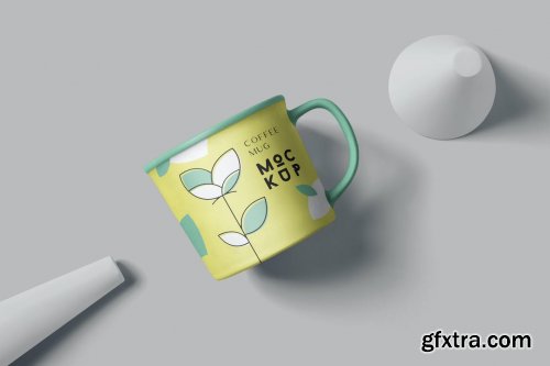 Round Coffee Mug Mockups