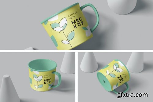 Round Coffee Mug Mockups