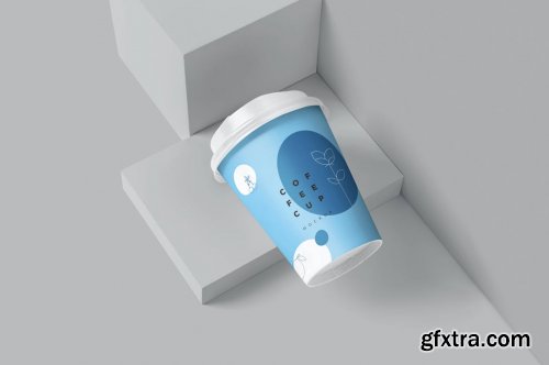 9 oz Paper Coffee Cup Mockups