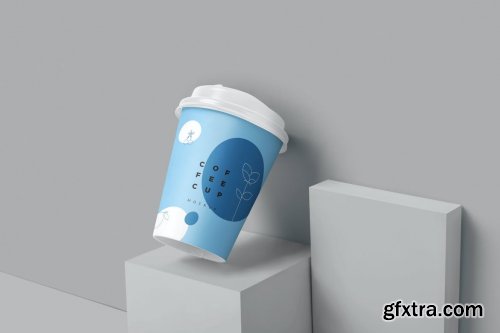 9 oz Paper Coffee Cup Mockups