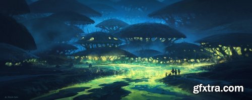 Andreas Rocha – Painting a Fantasy Landscape and Creative Process