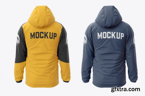 Hooded Windbreaker Mockup