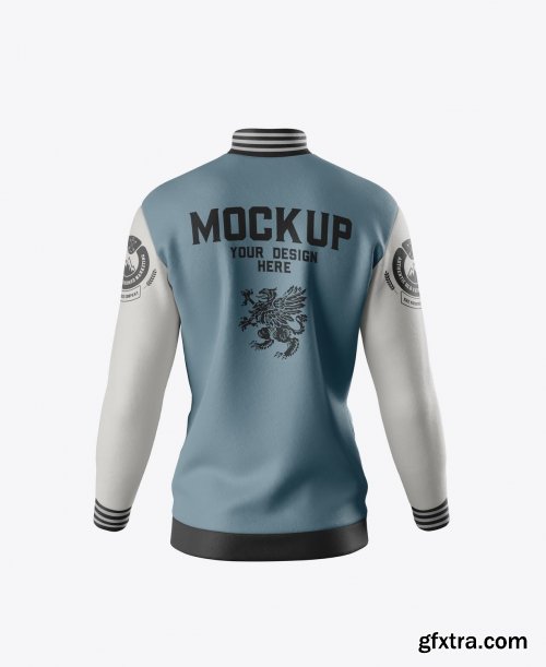 Sport Jacket Mockup. Back Side