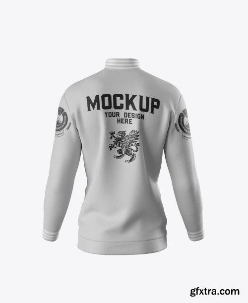 Sport Jacket Mockup. Back Side