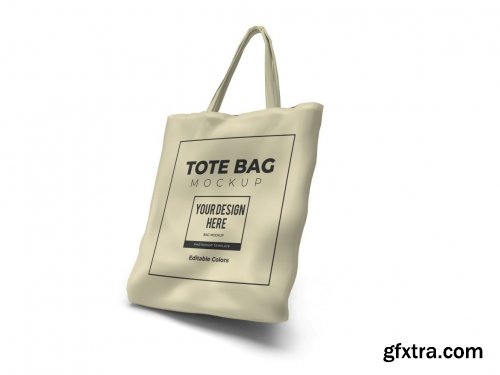 Tote Bag Mockup Template Set