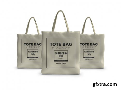 Tote Bag Mockup Template Set