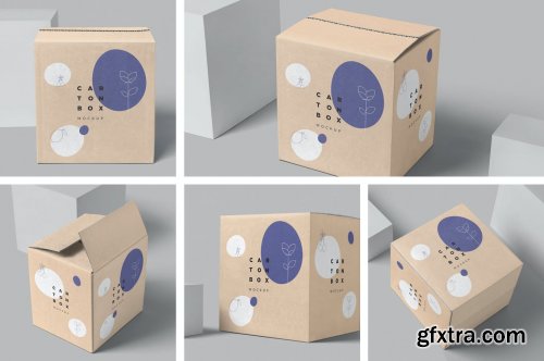 Carton Box Mockups