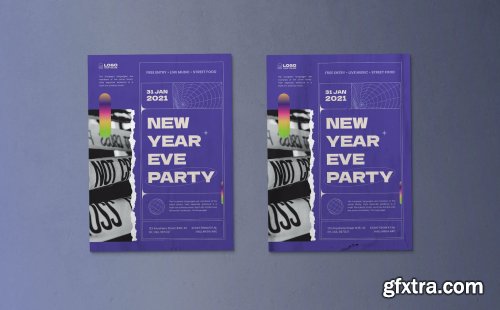 New Year Eve Party Poster Template