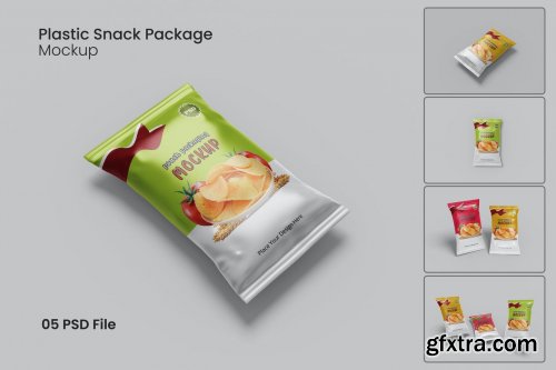 Plastic Snack Package Mockup