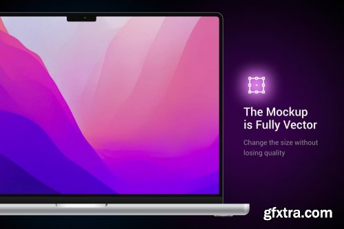 MacBook Pro 2021 Vector Mockup