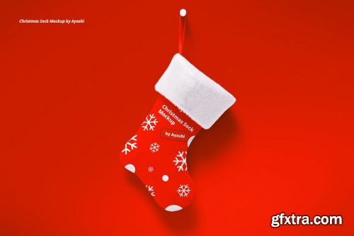 Christmas Sock Mockup