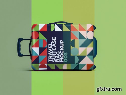 Travel Suitcase Bag Mockup 003