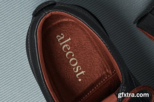 Leather Insole Logo Mockup