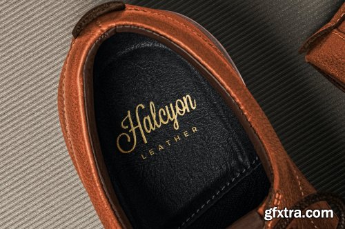 Leather Insole Logo Mockup