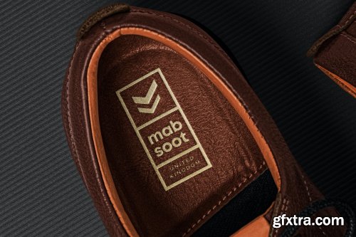 Leather Insole Logo Mockup