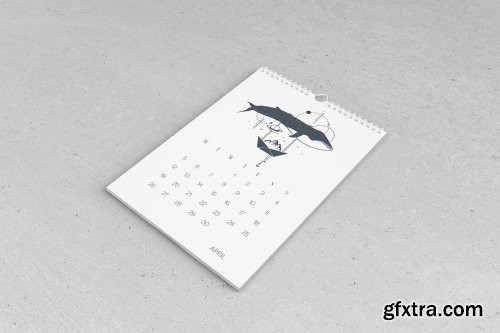 Wall Calendar Mockup