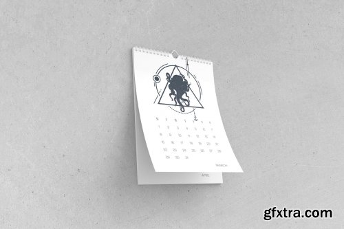 Wall Calendar Mockup