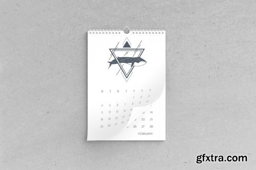 Wall Calendar Mockup